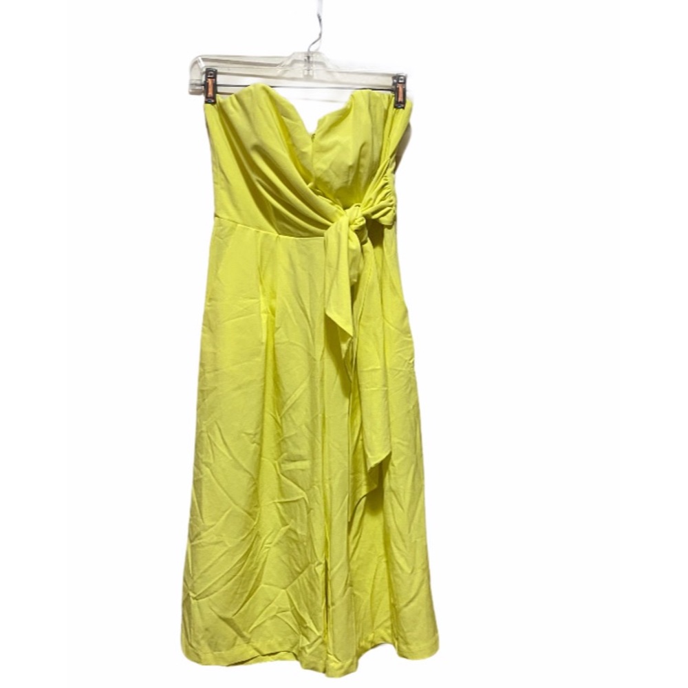 NWT Lemon Mustard Seed Strapless Midi Dress